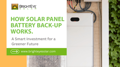 How Solar Panel Battery Backup Works