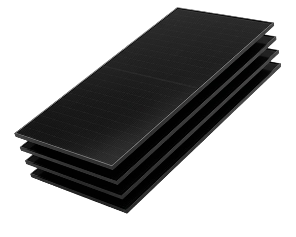 Stack of solar panels