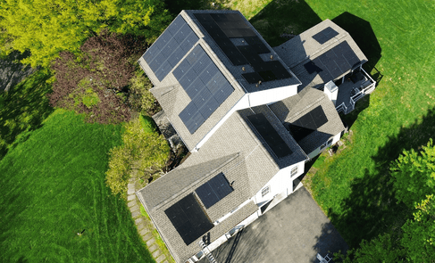 solar panels on a roof in philadelphia