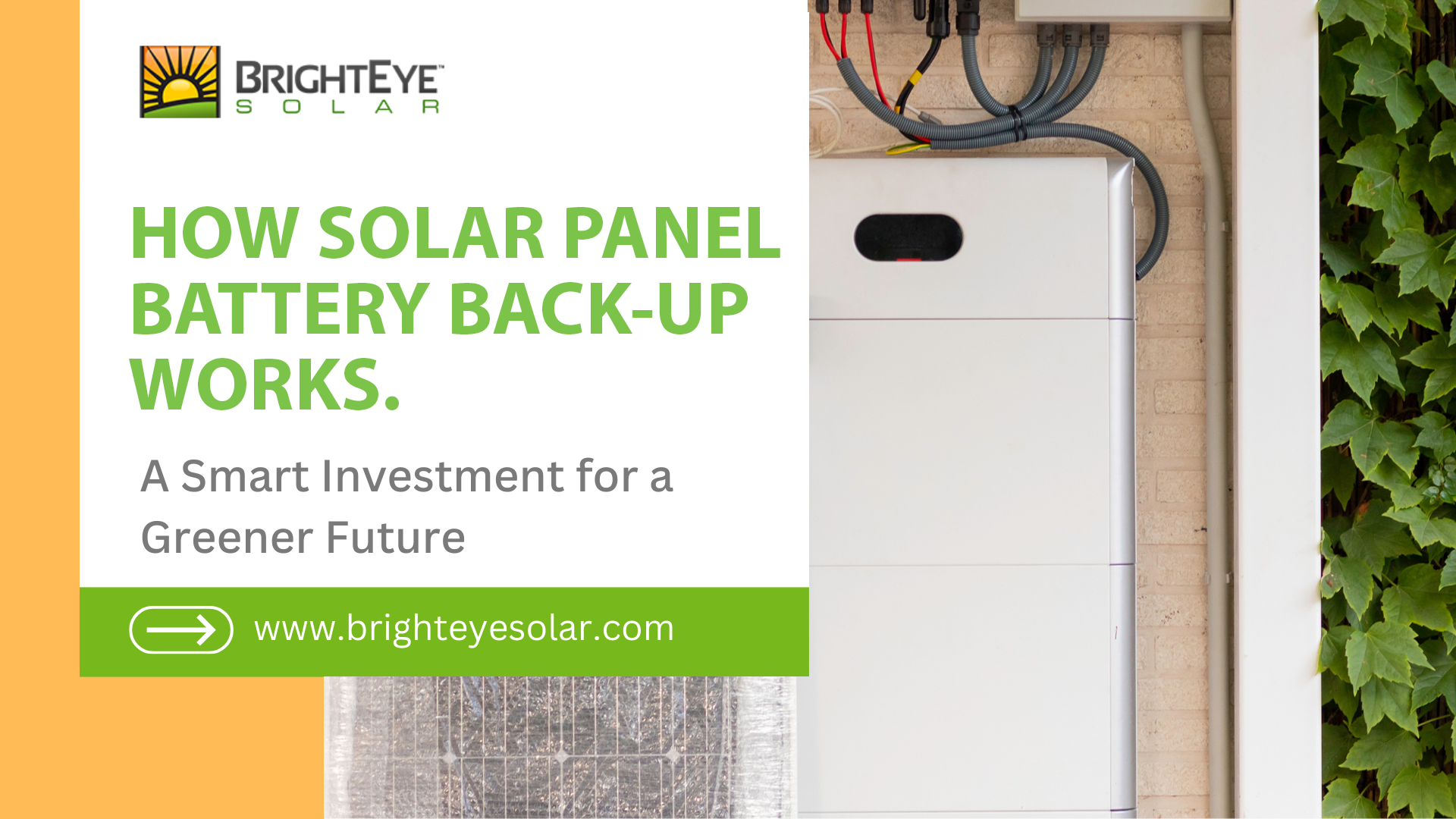 How Solar Panel Battery Backup Works